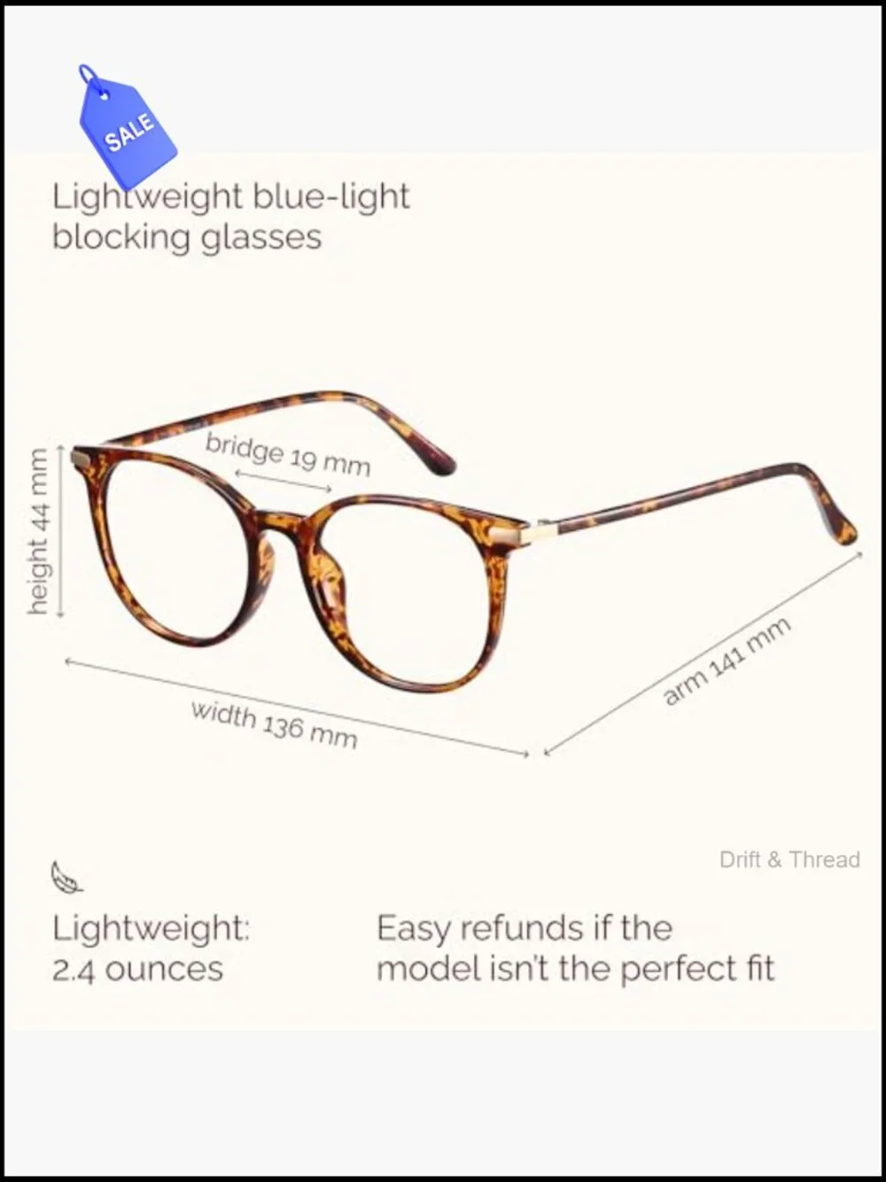 Retro Round Blue Light Blocking Glasses Anti Eyestrain Computer Gaming Eyewear